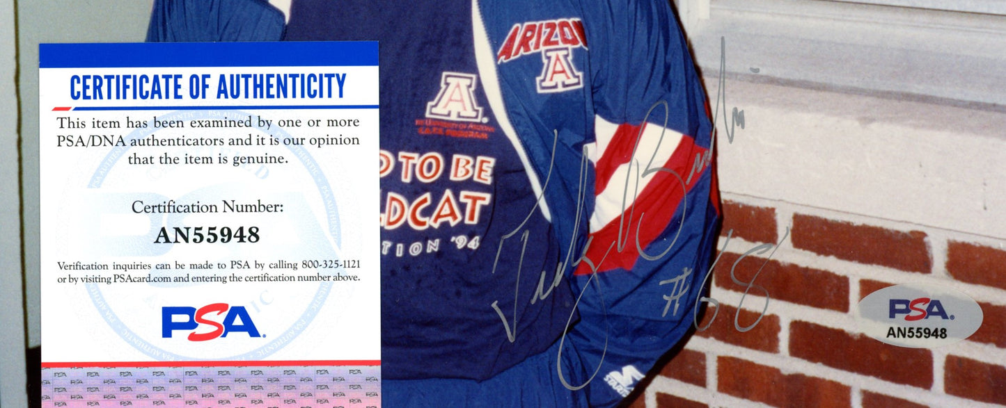 Tedy Bruschi Signed/Auto 8x10 Photo University of Arizona PSA/DNA 188094