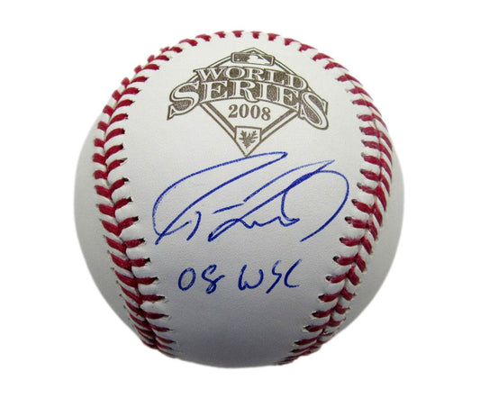 Jason Werth Signed/Inscribed 2008 World Series Baseball Phillies JSA 191275