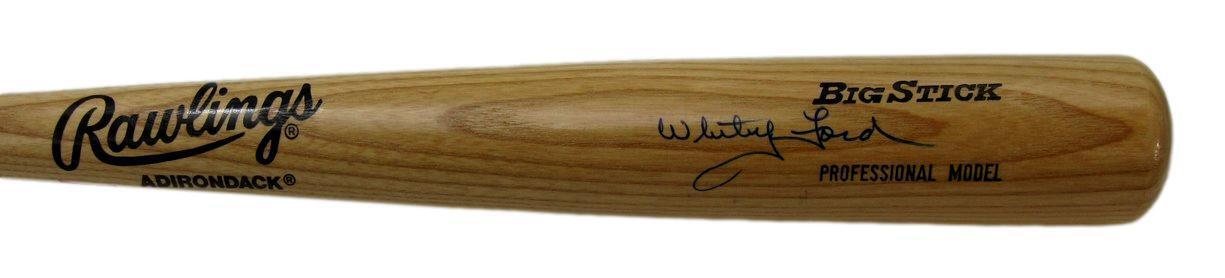 Whitey Ford HOF Autographed Adirondack Big Stick Bat Yankees JSA 180929