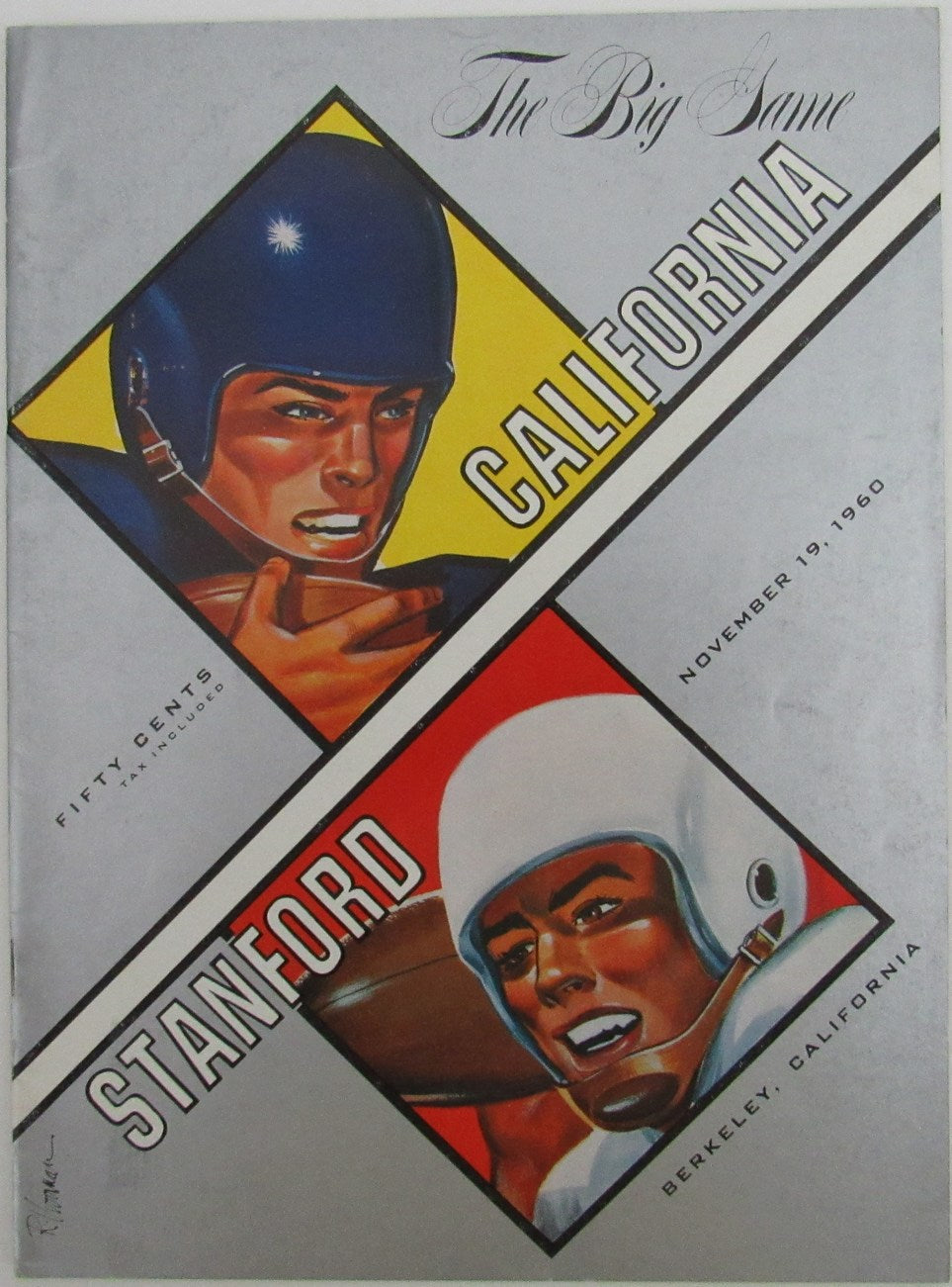 1960 California vs. Stanford College Football Game Souvenir Program 163162