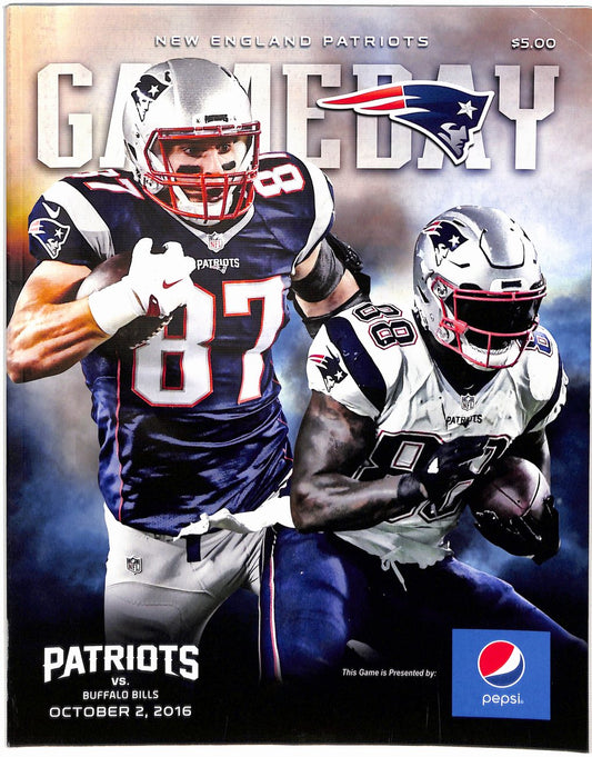 October 2nd 2016 New England Patriots vs. Buffalo Bills Program McCoy  181766