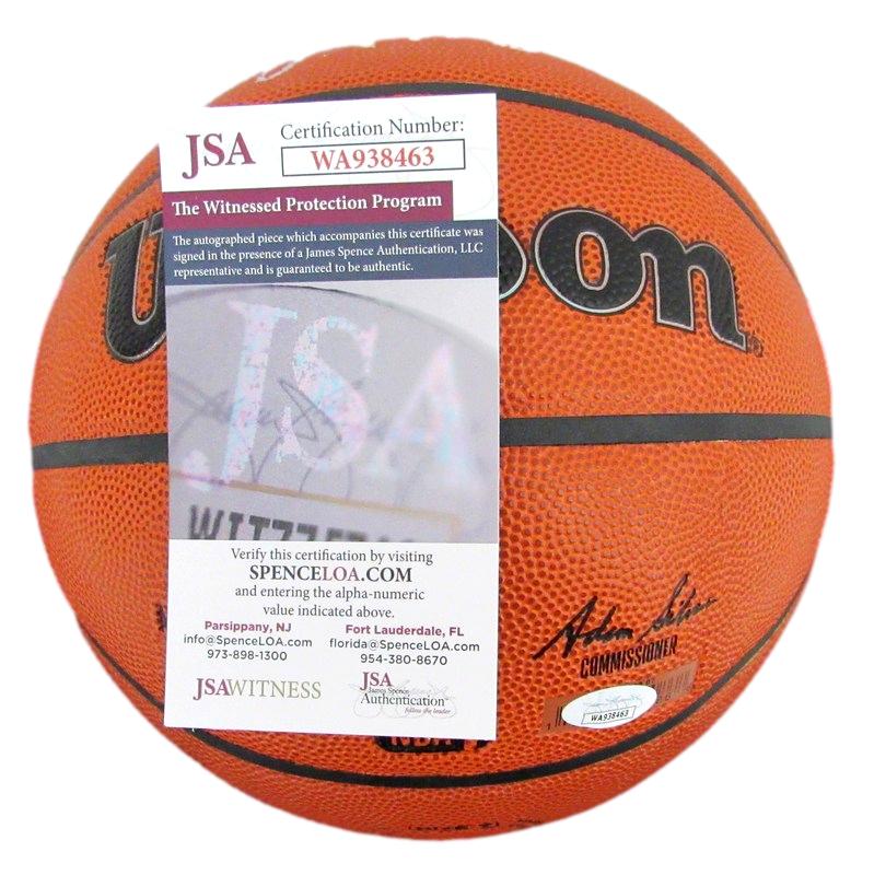 Larry Bird HOF Autographed Wilson NBA Basketball Boston Celtics JSA 183125