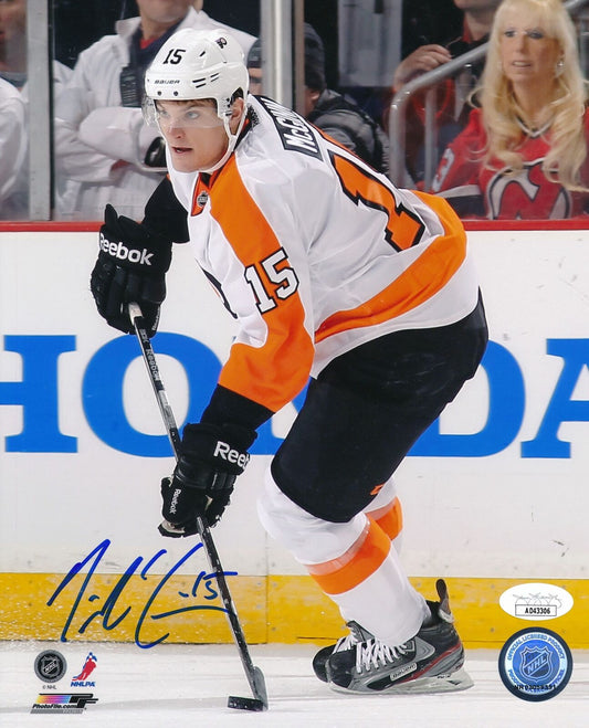 Tye McGinn Autographed 8x10 Photo Philadelphia Flyers JSA