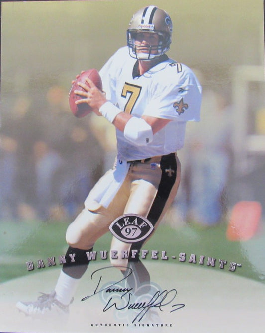 Danny Wuerffel Autographed 8x10 Leaf 97 Photo New Orleans Saints 181434