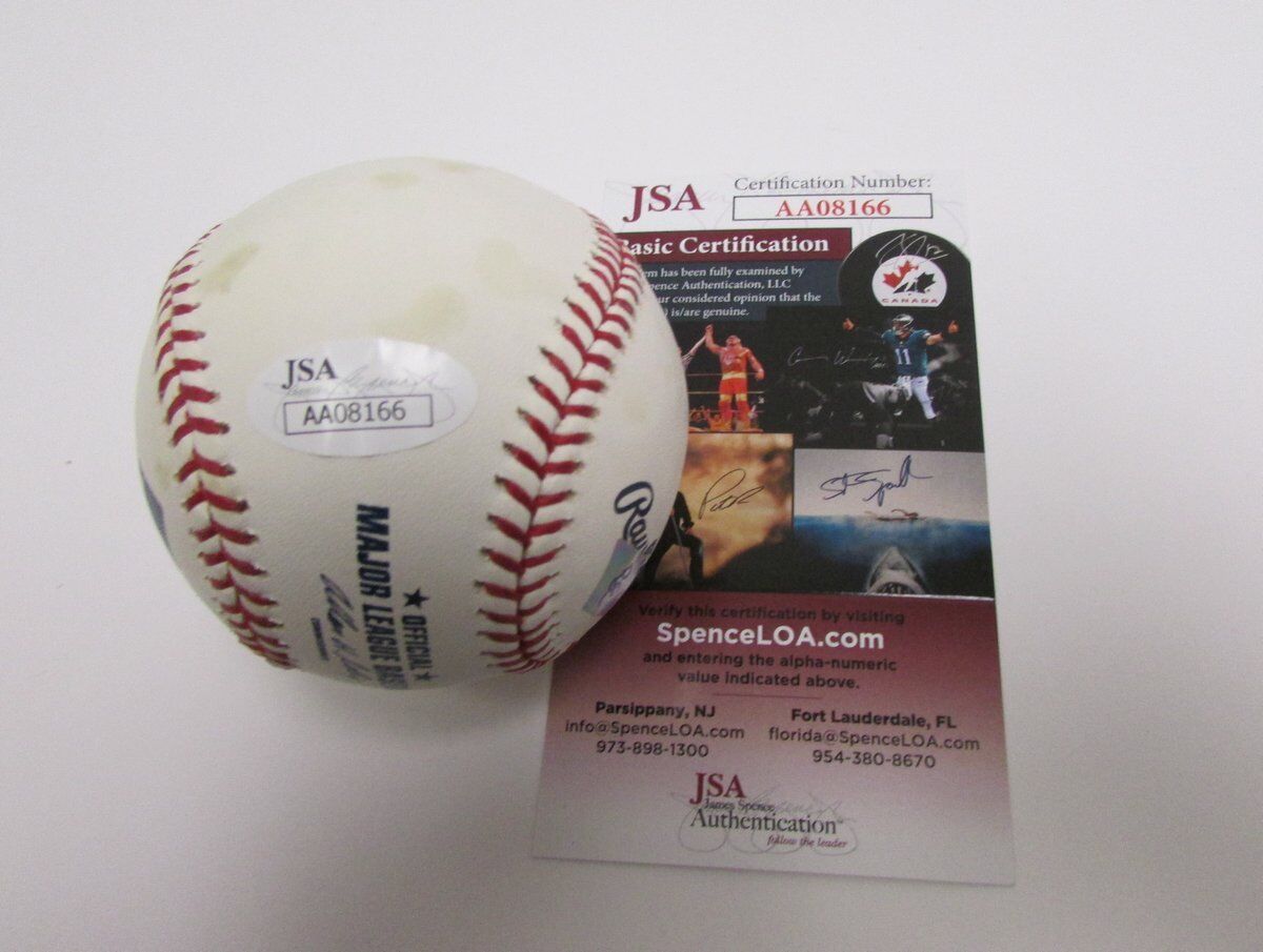 John Maine Signed OML Baseball JSA 138056