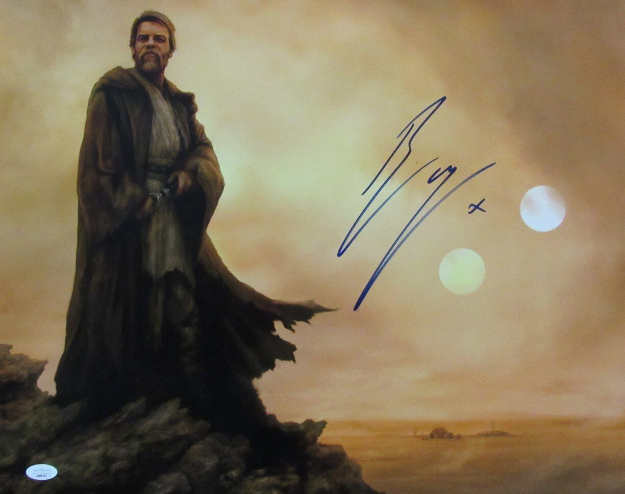 Ewan McGregor Autographed/Signed 16x20 Photo "Obi-Wan Kenobi" JSA