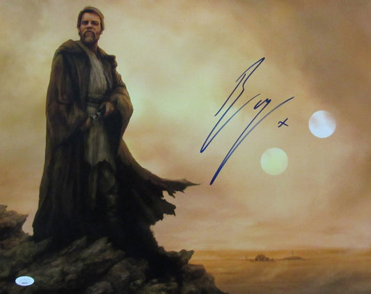 Ewan McGregor Autographed/Signed 16x20 Photo "Obi-Wan Kenobi" JSA