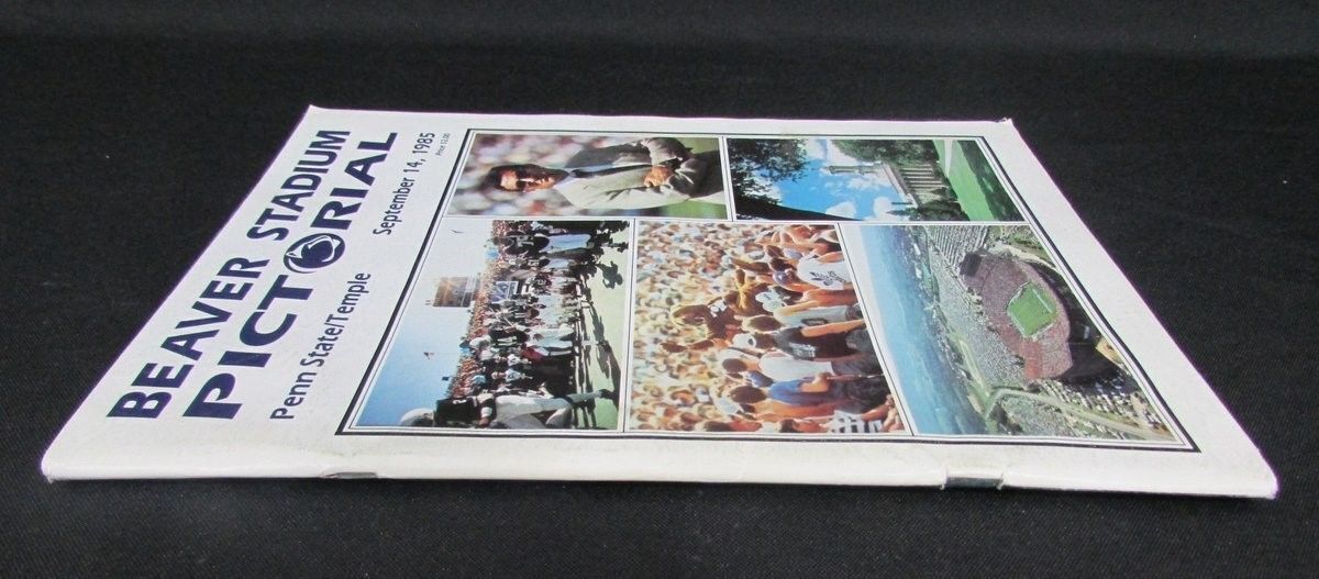 Penn State PSU Beaver Stadium Pictorial Football Program 1985 vs. Temple 127320