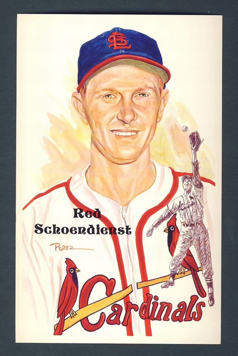 Red Schoendienst Cardinals Unsigned Perez-Steele 11th Series Postcard 124288