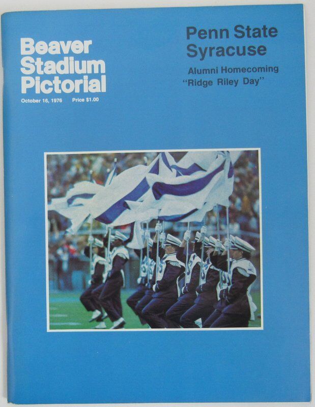 1976 Penn State Nittany Lions vs.Syracuse Football Program 138600