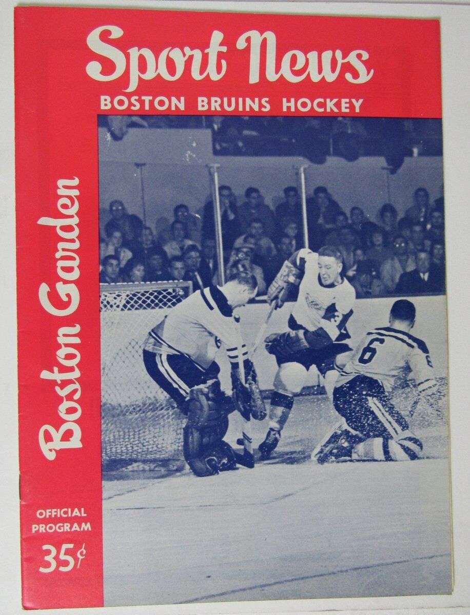 Boston Bruins NHL Hockey Program vs. New York Rangers 11/22/62 146235