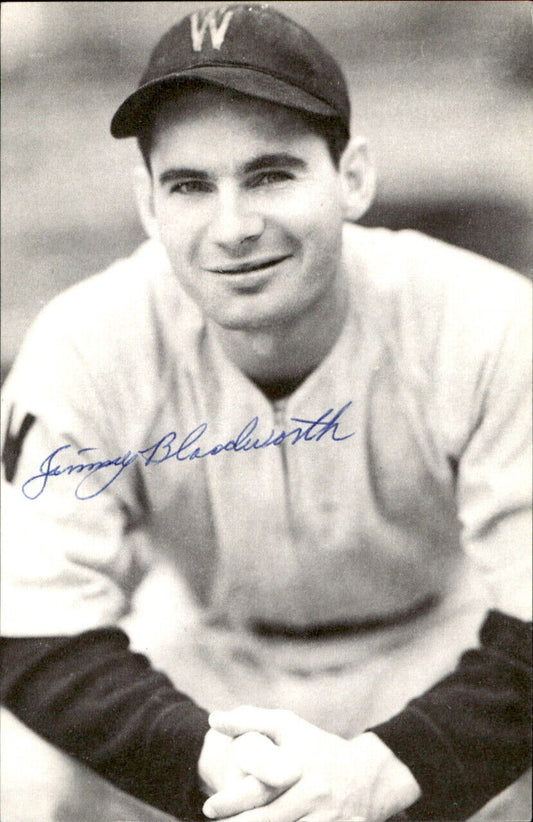 Jimmy Bloodworth Senators d. 2002 Signed/Auto 3x5  Photo 177963