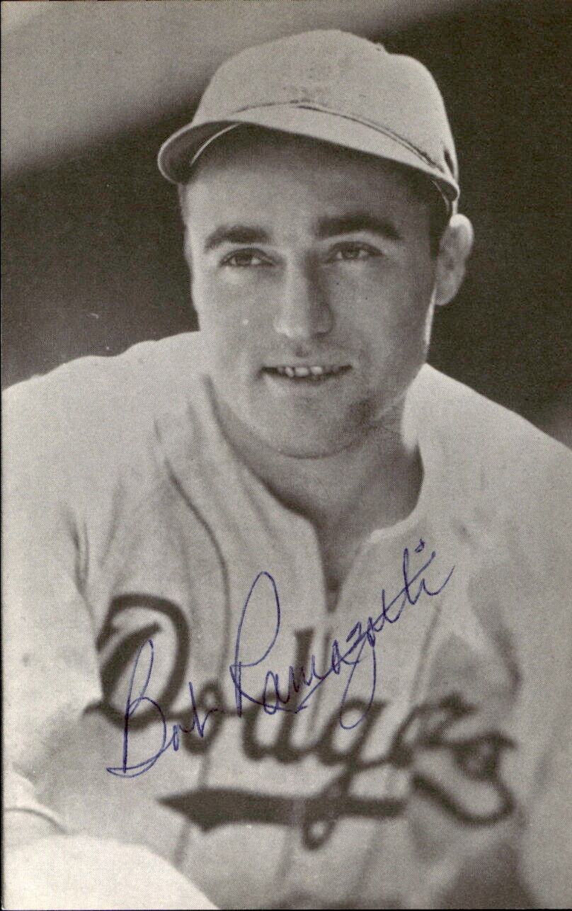 Bob Ramazzetti Dodgers d. 2000 Signed/Autographed 3x5  Photo 178736