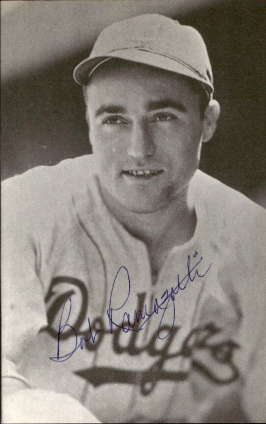 Bob Ramazzetti Dodgers d. 2000 Signed/Autographed 3x5  Photo 178736