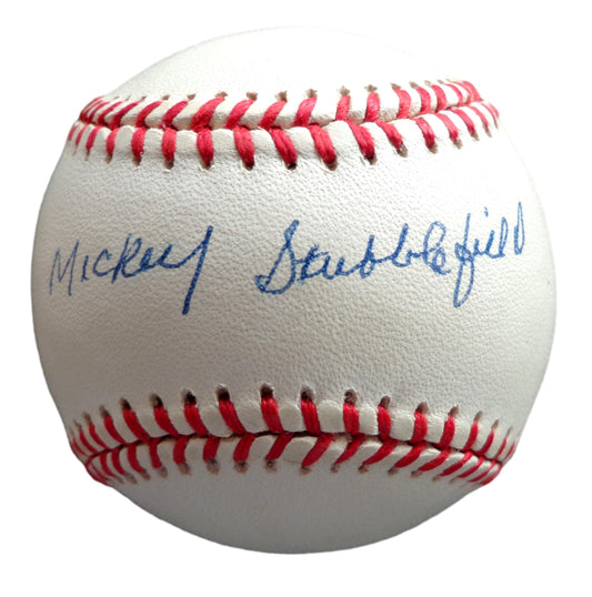 Mickey Stubblefield Signed ONL Baseball Negro League KC Monarchs PSA/DNA