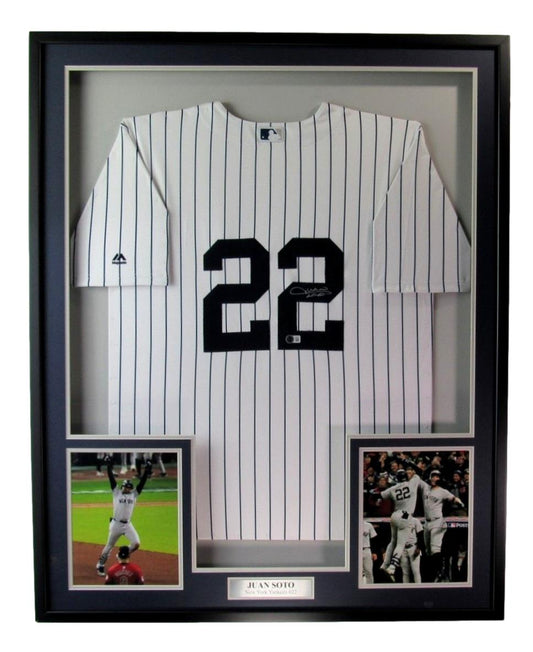 Juan Soto Signed/Autographed New York Yankees Jersey Framed Beckett 192031