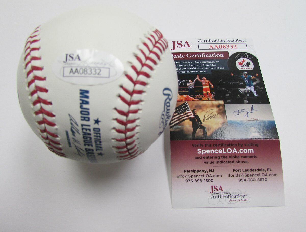 Danny Litwhiler FSU/MSU Braves RARE Signed OML Baseball JSA 137880