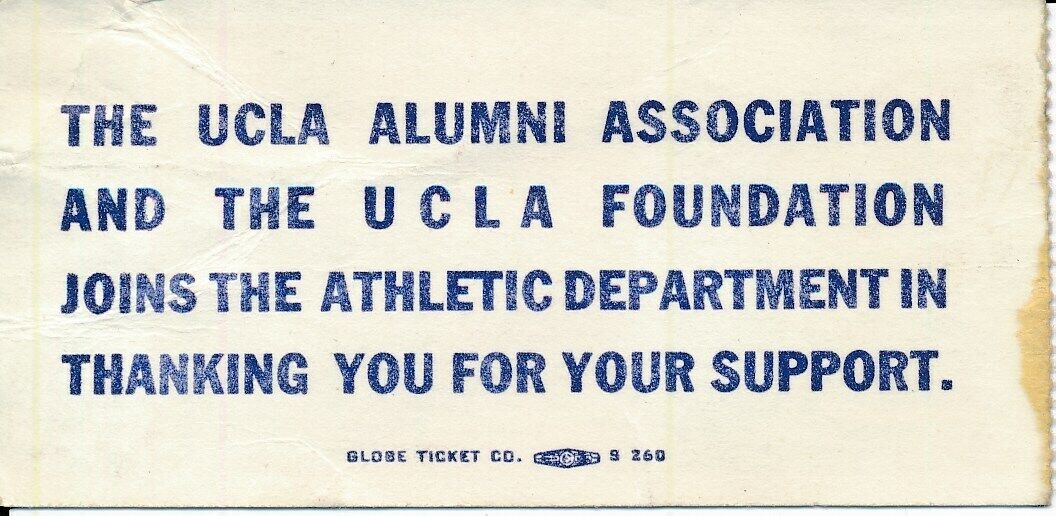 1978 USC Trojans vs. UCLA Football Game Ticket Stub 148602