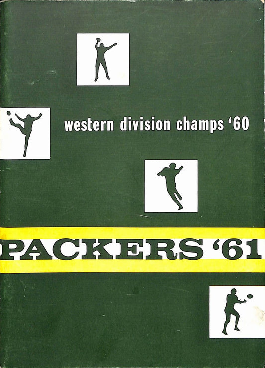 1961 Green Bay Packers Vintage 5x7  Football Schedule "Lombardi" RARE 189485