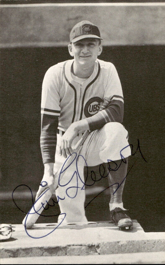 Jim Gleeson Chicago Cubs d. 1996 Signed/Auto 3x5  Photo 178261