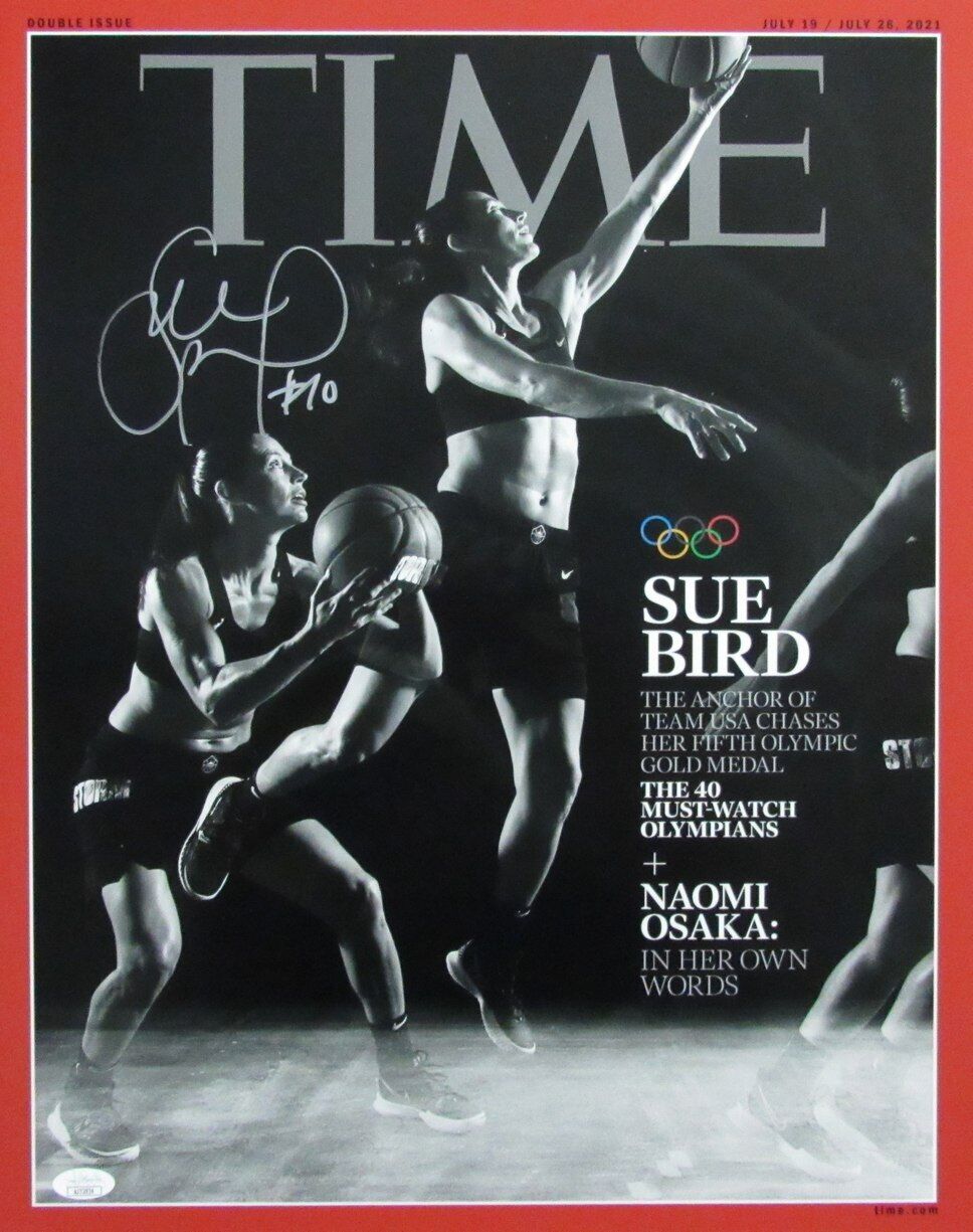 Sue Bird Autographed 16x20 TIME Magazine Cover Photo Team USA JSA 179119