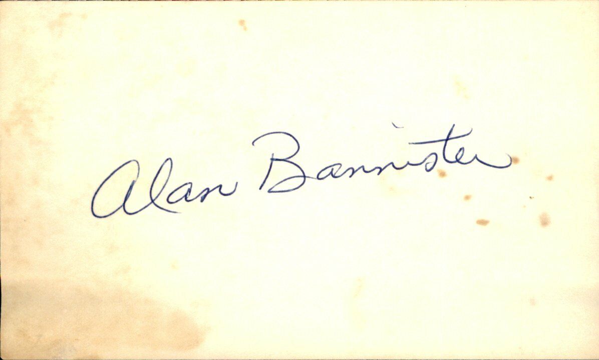 Alan Bannister Seattle Mariners  Signed/Autographed 3x5 Index Card 162608