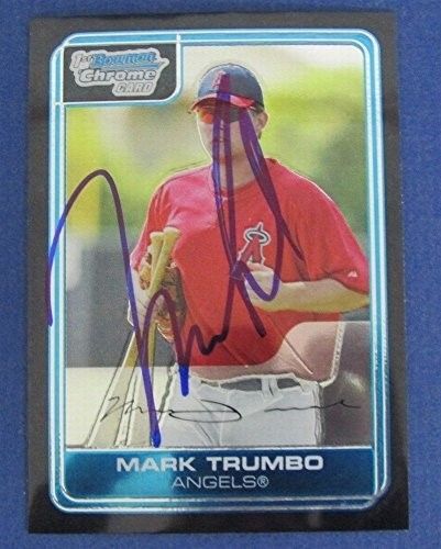 Mark Trumbo Angels Signed/Autographed 2006 Bowman Chrome Baseball Card #BC14