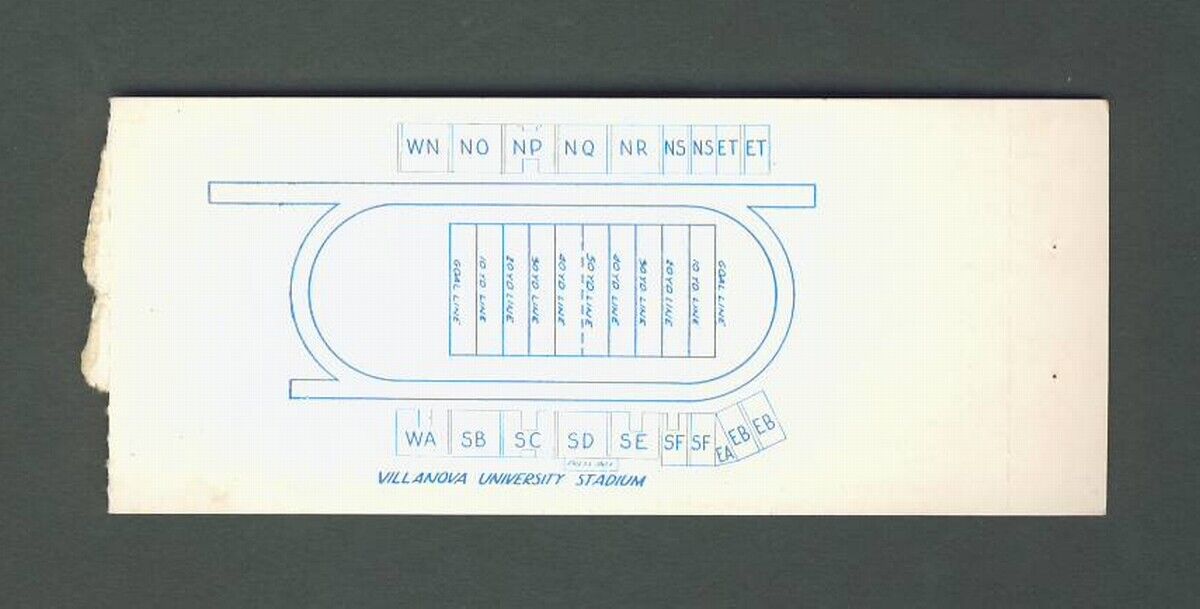 Xavier vs Villanova Ticket Stub 1964 142218