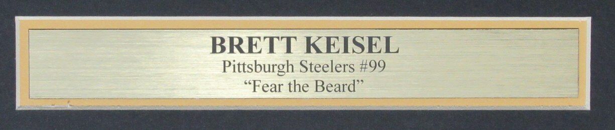 Brett Keisel Autographed 11x14 Photo Pittsburgh Steelers Framed JSA