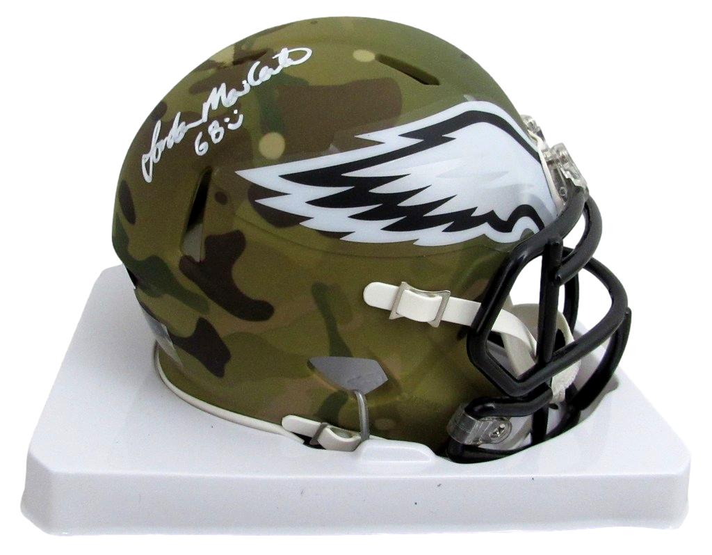 Jordan Mailata Autographed Mini Camo Football Helmet Eagles JSA 183543