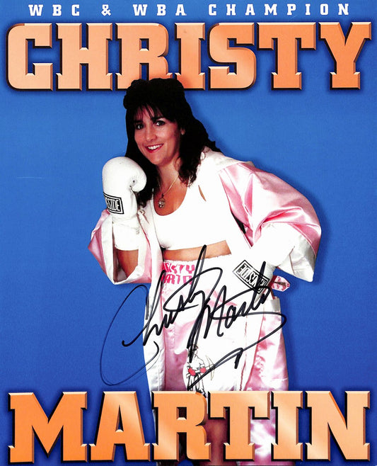 Christy Martin Signed/Auto 8x10 Photo Professional Boxer PSA/DNA 189034