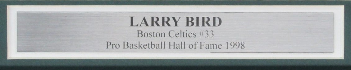 Larry Bird HOF Signed/Auto 8x10 Photo Boston Celtics Framed JSA 189446