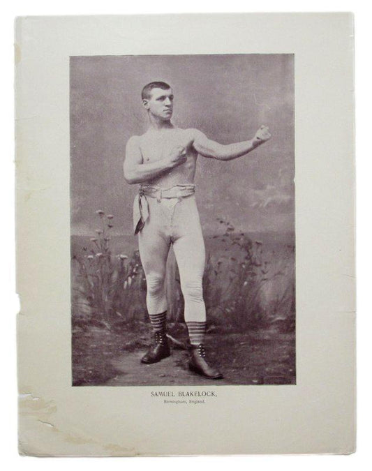 Samuel Blakelock Boxer 1895 Boxing Gladiators 11x15 Supplement Poster