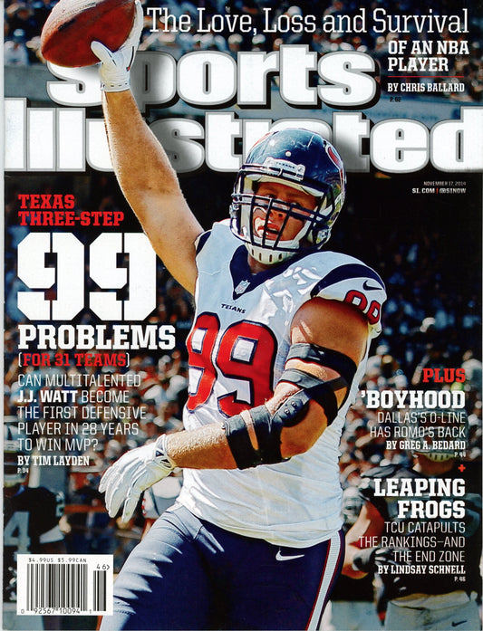 November 17, 2014 J.J. Watt Texans Sports Illustrated Magazine NO LABEL 182375