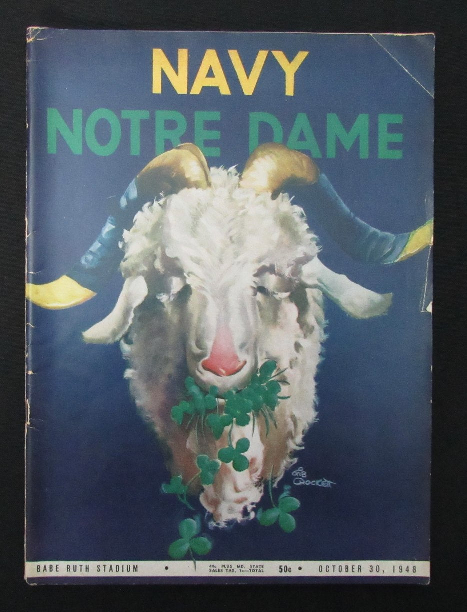 10/30/1948 Navy vs. Notre Dame College Program 186020