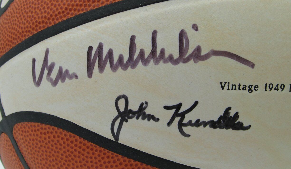 Mikan/Mikkelson/Kundla Multi-Signed Minneapolis Lakers Legends Basketball 164769