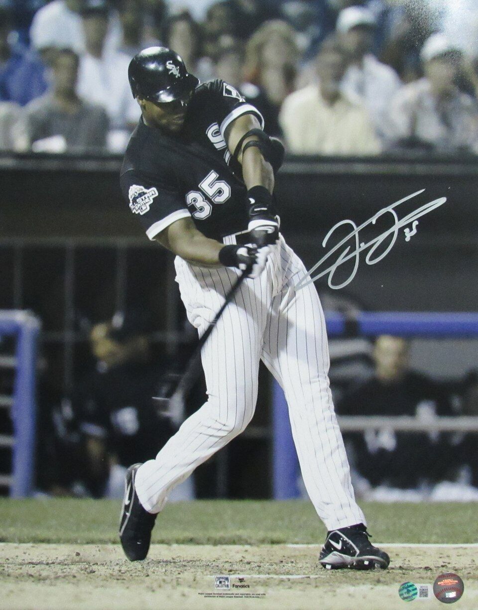 Frank Thomas HOF Autographed 16x20 Photo Chicago White Sox Beckett 179778