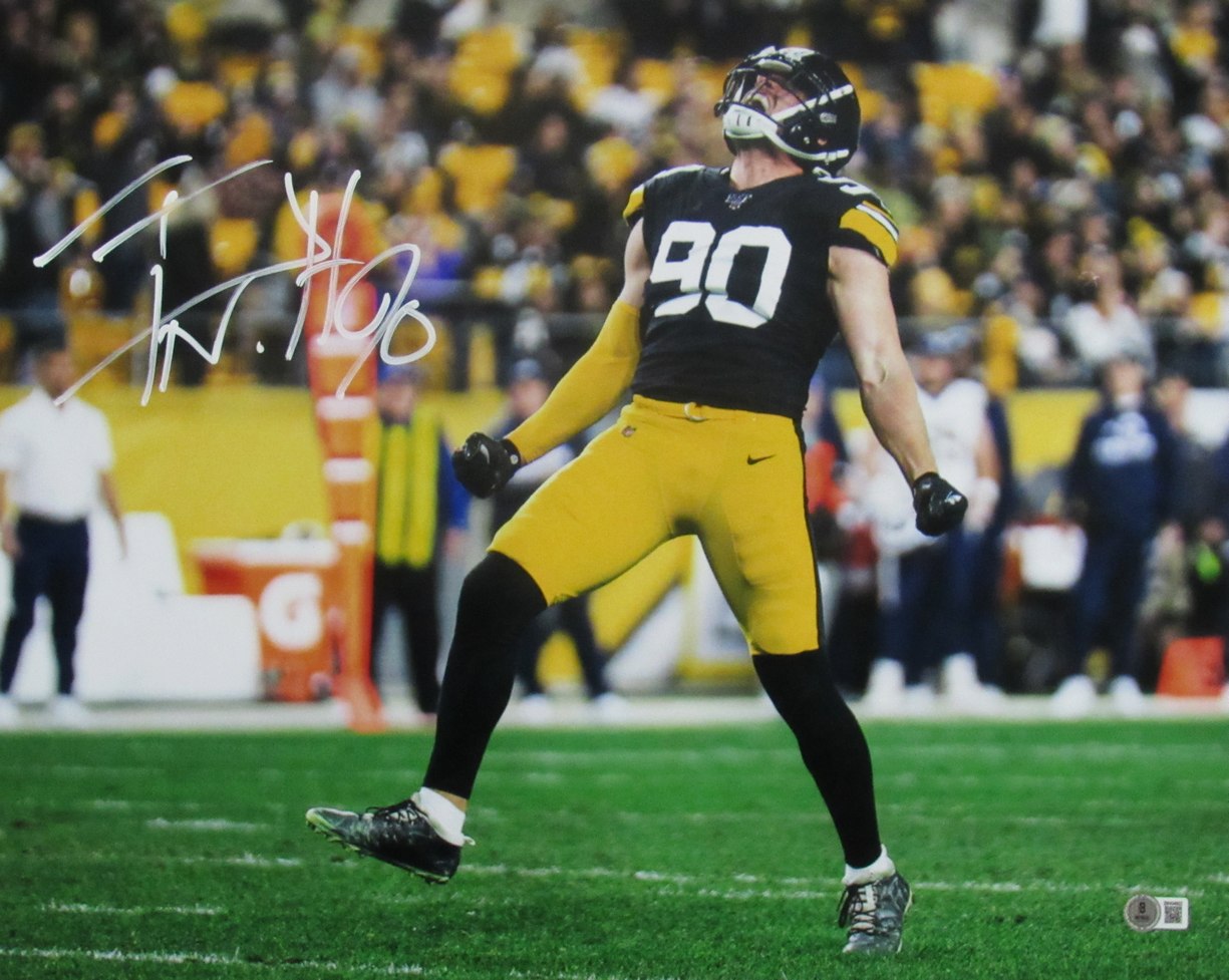 T.J. Watt Signed/Autographed 16x20 Photo Pittsburgh Steelers Beckett 189648