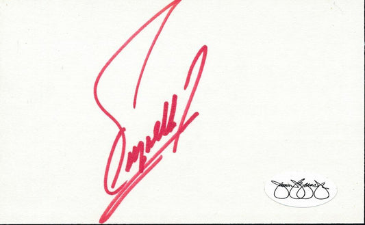 Fuzzy Zoeller 1979 PGA Masters Tournament Champ Signed 3x5 Index Card JSA 143779