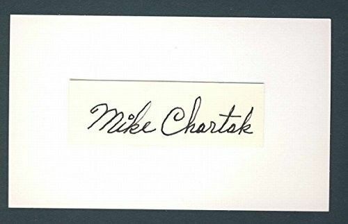 Mike Chartak Yankees Signed/Auto/Autograph Cut 3x5 Index Card PASS