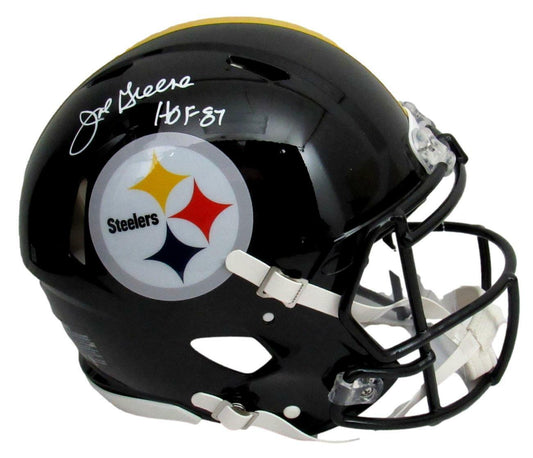 Joe Greene HOF Steelers Signed/Inscr Full Size Speed Authentic Helmet JSA 163713