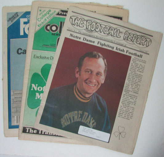 Lot of 3 1981 Notre Dame The Football Report &College Football Weekly 149432