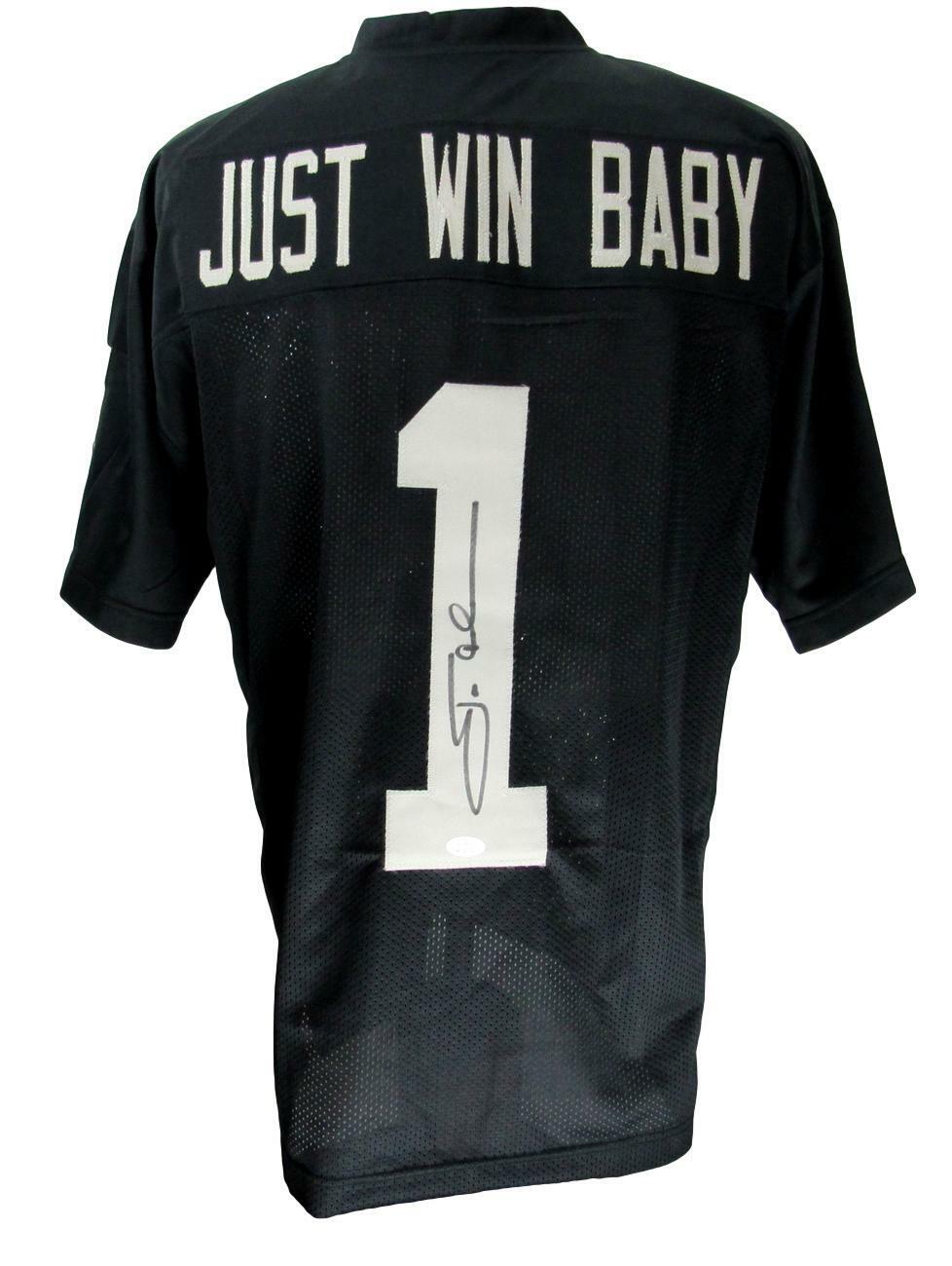 Jon Gruden Signed Las Vegas Raiders Just Win Baby  Jersey JSA Witness 156403