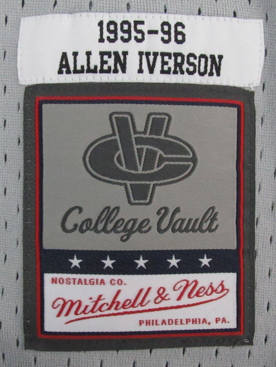 Allen Iverson HOF Autographed Gray Mitchell & Ness Jersey Georgetown JSA 181841