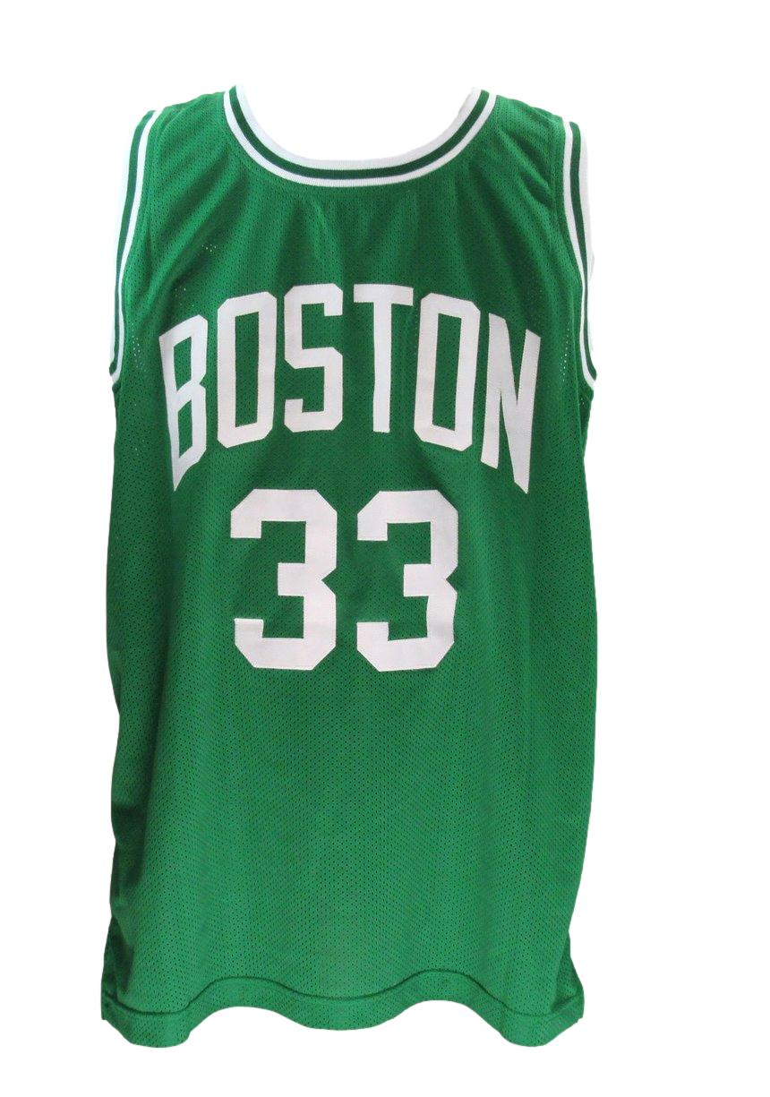 Larry Bird HOF Autographed Green Custom Basketball Jersey Celtics JSA 182878