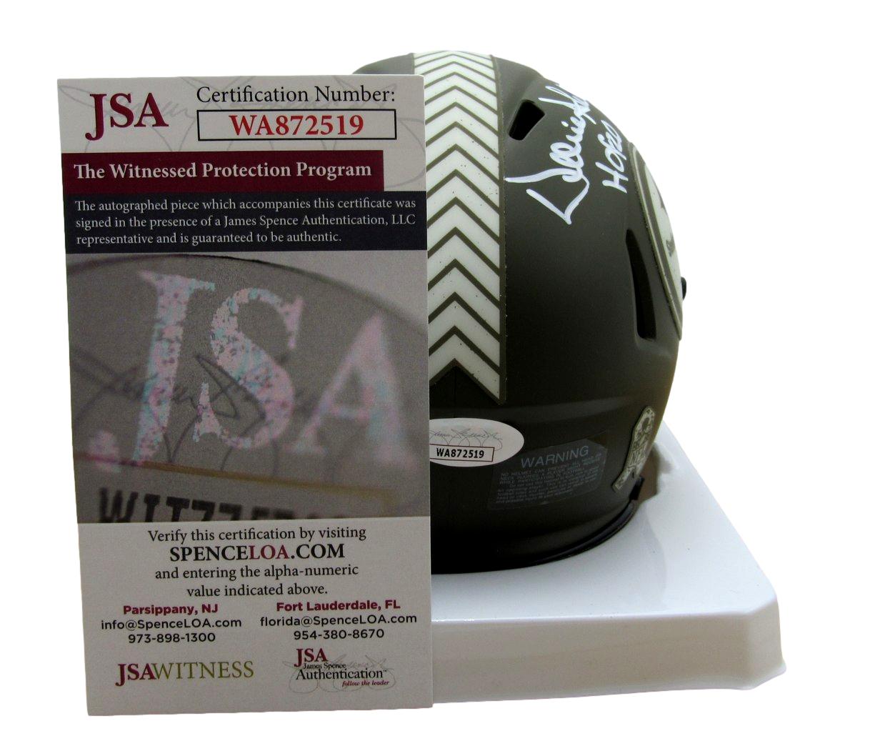 Donnie Shell HOF Autographed/Inscr Mini Football Helmet Steelers JSA 181866