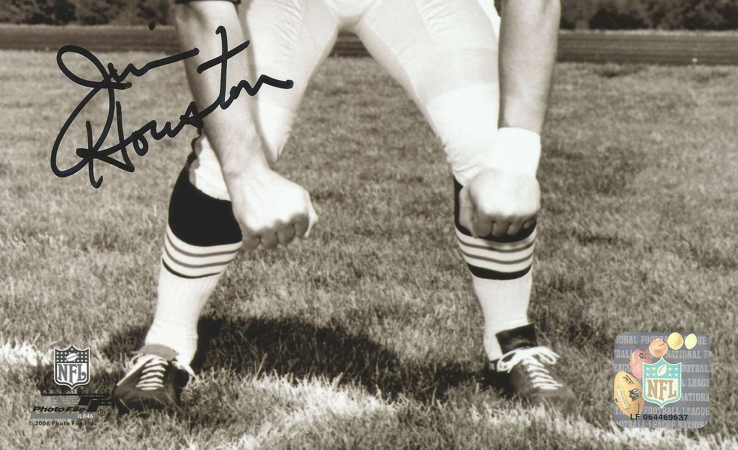 Jim Houston Cleveland Browns Signed/Autographed 8x10 B/W Photo JSA 150369