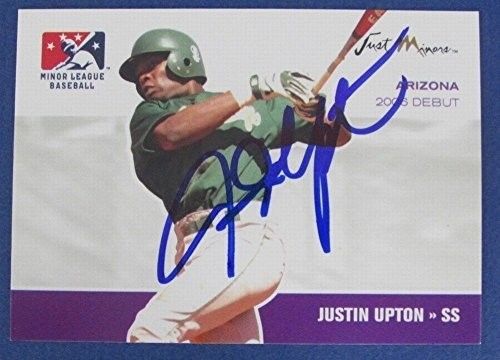 Justin Upton Braves Autographed/Signed 2006 Just Minors Baseball Card #JApr-14