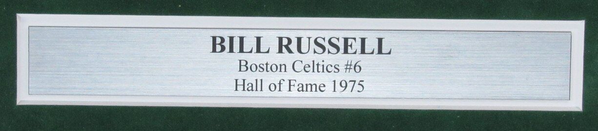 Bill Russell HOF Autographed 11x14 Photo/Lithograph Boston Celtics Framed JSA