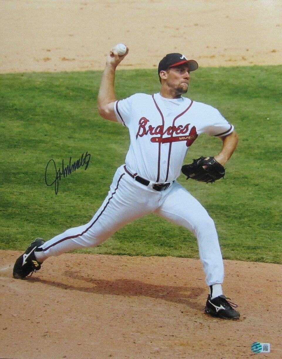 John Smoltz HOF Autographed 16x20 Photo Atlanta Braves Beckett 180123